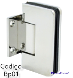 [Pbb01] Conector muro vidrio cromada