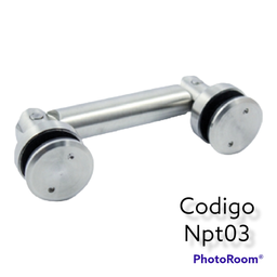 [Npt03] Conector articulado vidrio a vidrio